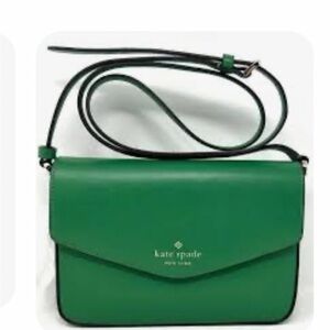 Kate Spade Crossbody Envelope Bag.  NWT  Color Green Bean